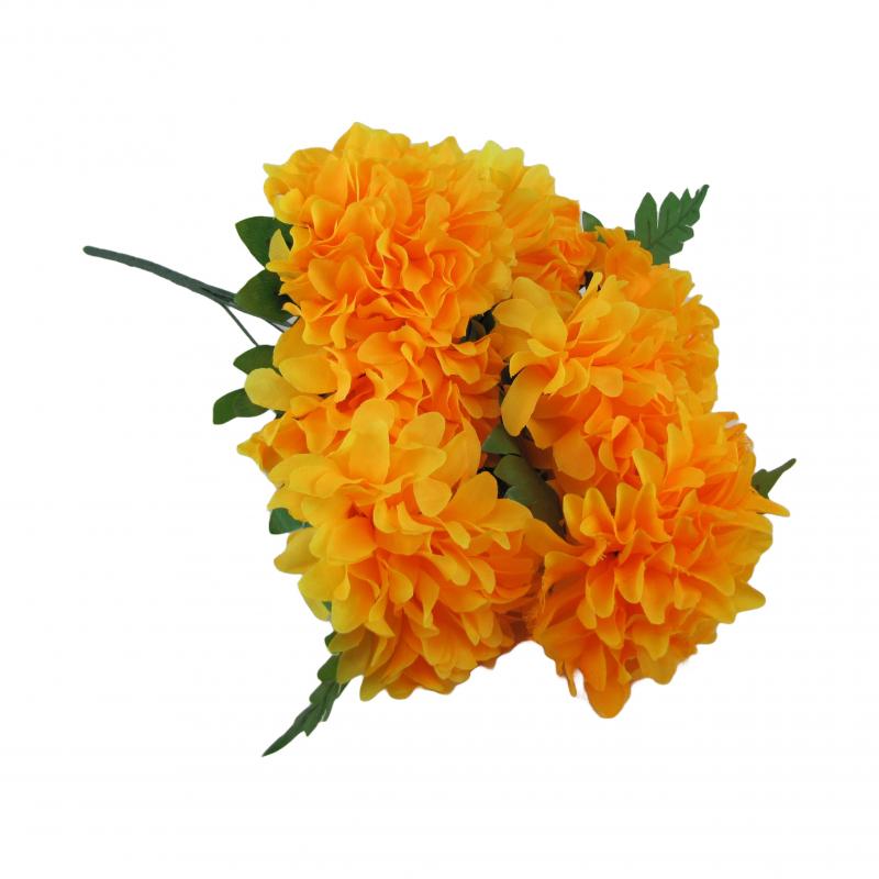 Chryzantemy bukiet 7 kwiatów 50cm pomarańczowe (6 sztuk)